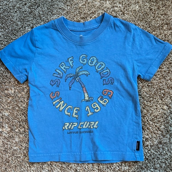 Rip Curl T-Shirt Kids 2T Blue Short Sleeve Casual Surf Tee - Picture 2 of 2